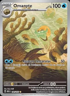 Omanyte card in Spanish