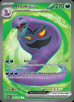Arbok ex card in Spanish