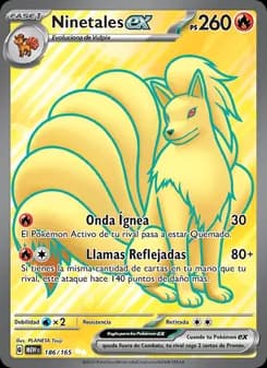 Ninetales ex card in Spanish