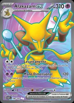 Alakazam ex card in Spanish