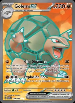 Golem ex card in Spanish