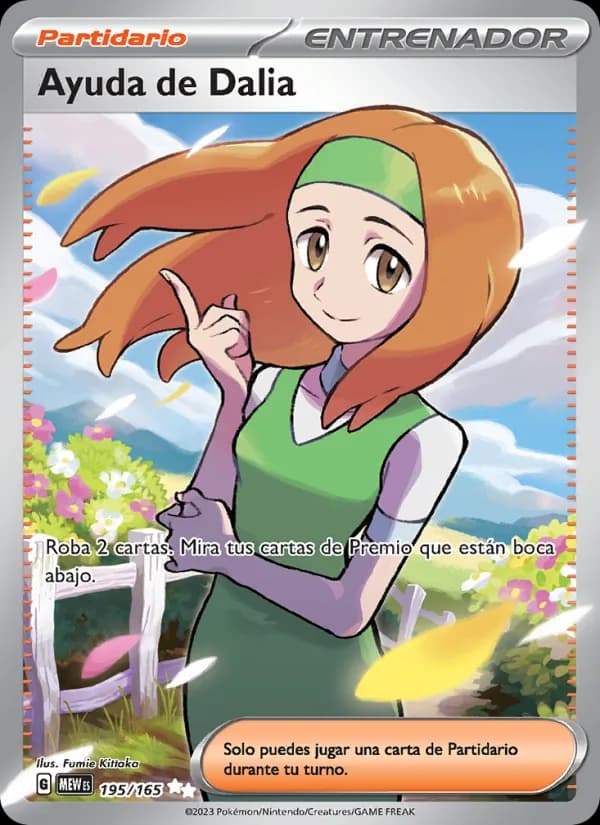 Ayuda de Dalia card in Spanish