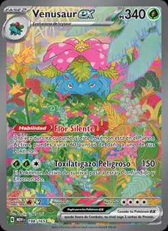 Venusaur ex card in Spanish