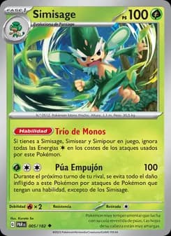Simisage card in Spanish