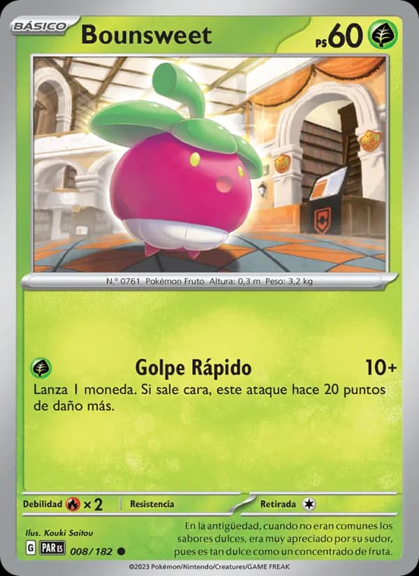 Bounsweet card in Spanish