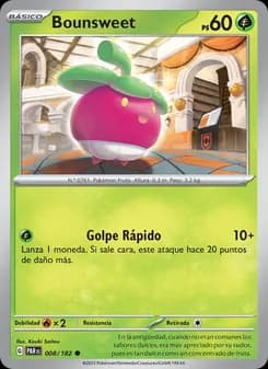 Bounsweet card in Spanish