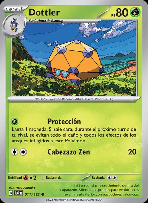 Dottler card in Spanish