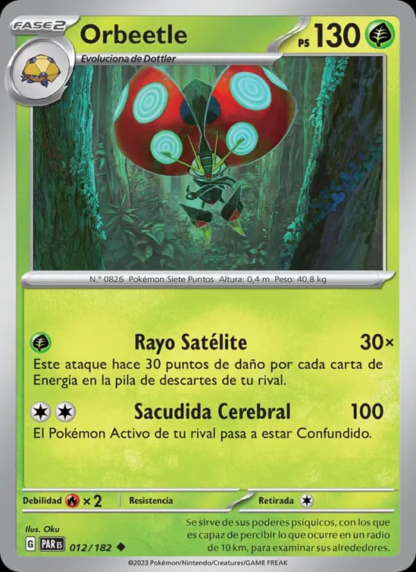 Orbeetle card in Spanish