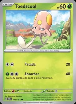 Toedscool card in Spanish