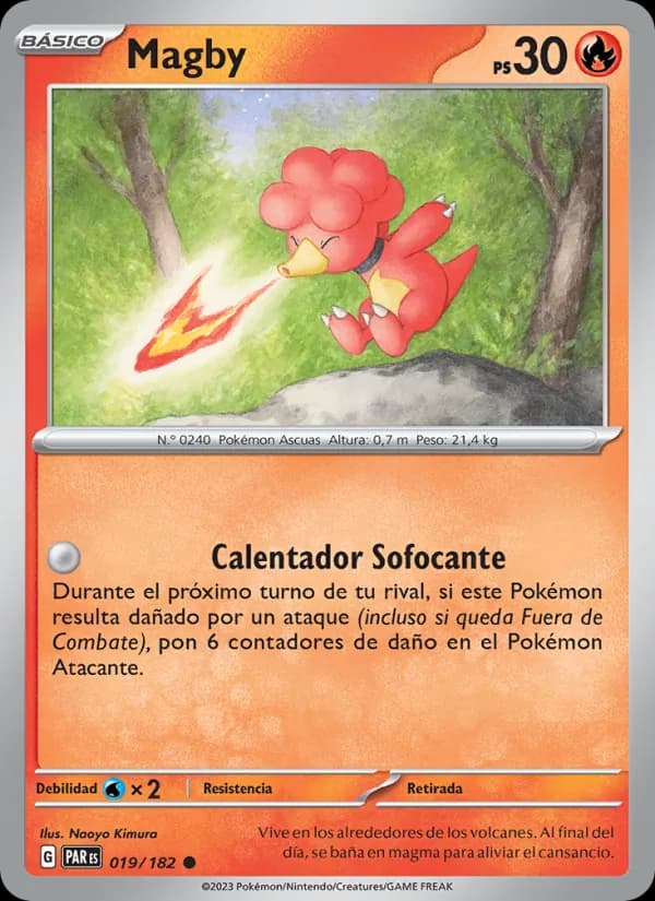 Magby card in Spanish
