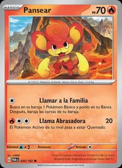 Pansear card in Spanish