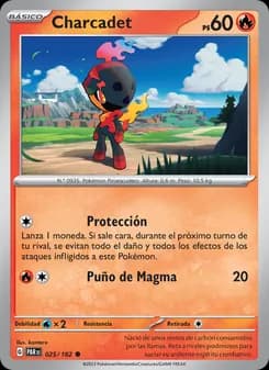 Charcadet card in Spanish