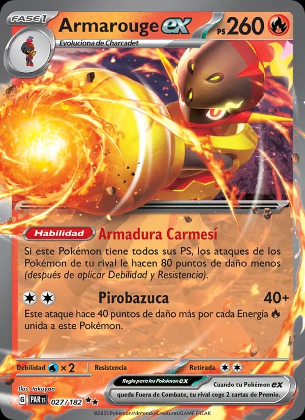 Armarouge ex card in Spanish