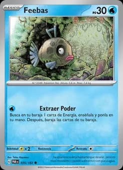 Feebas card in Spanish