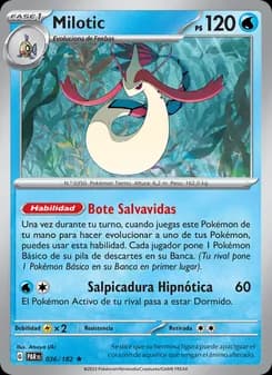 Milotic card in Spanish