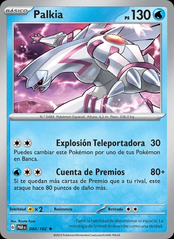Palkia card in Spanish