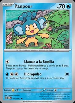 Panpour card in Spanish