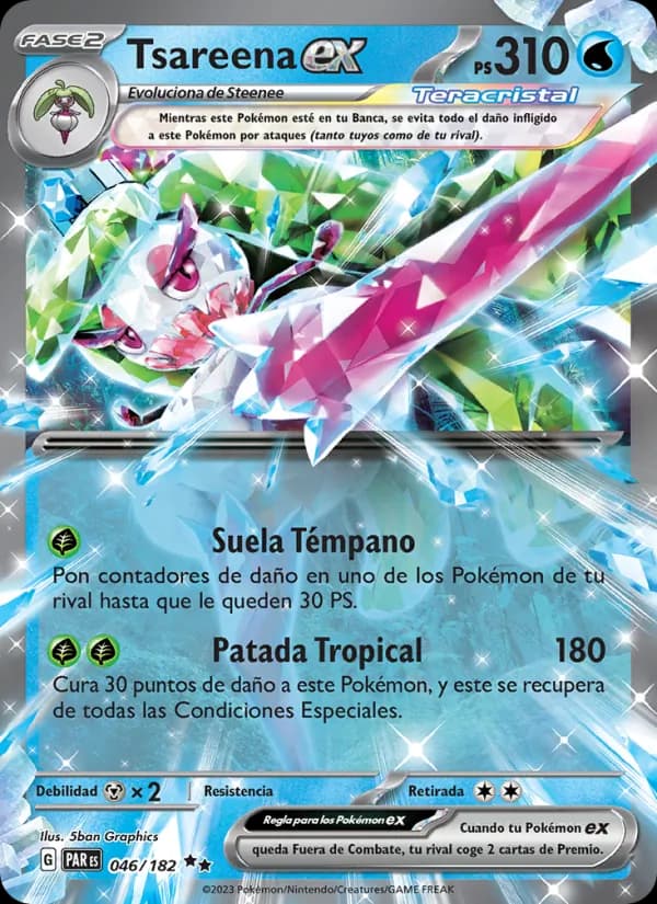 Tsareena ex card in Spanish