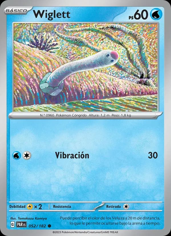 Wiglett card in Spanish