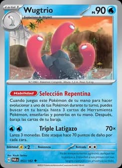 Wugtrio card in Spanish