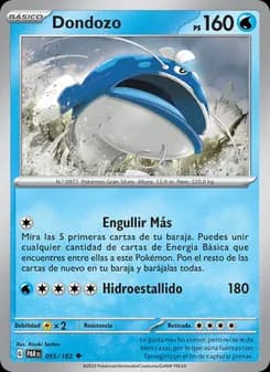 Dondozo card in Spanish