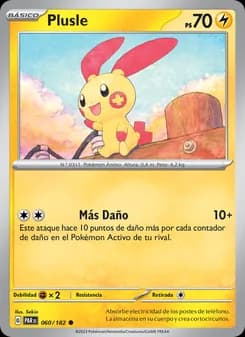 Plusle card in Spanish