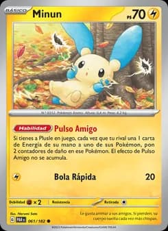 Minun card in Spanish