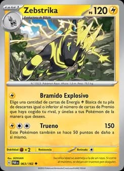 Zebstrika card in Spanish