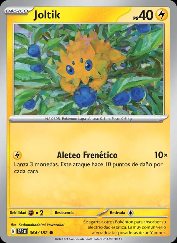 Joltik card in Spanish