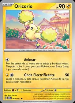 Oricorio card in Spanish