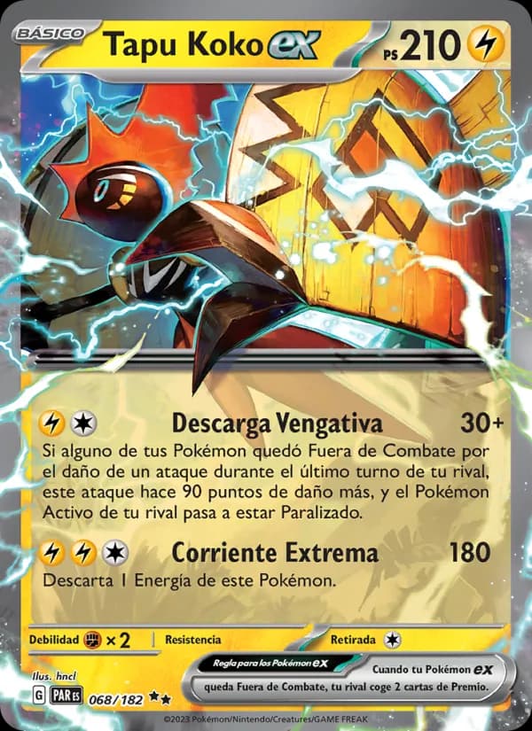 Tapu Koko ex card in Spanish