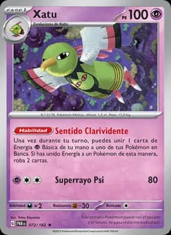 Xatu card in Spanish