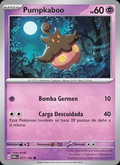 Pumpkaboo card in Spanish