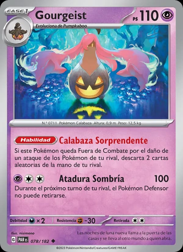 Gourgeist card in Spanish
