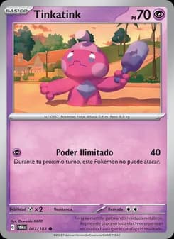 Tinkatink card in Spanish