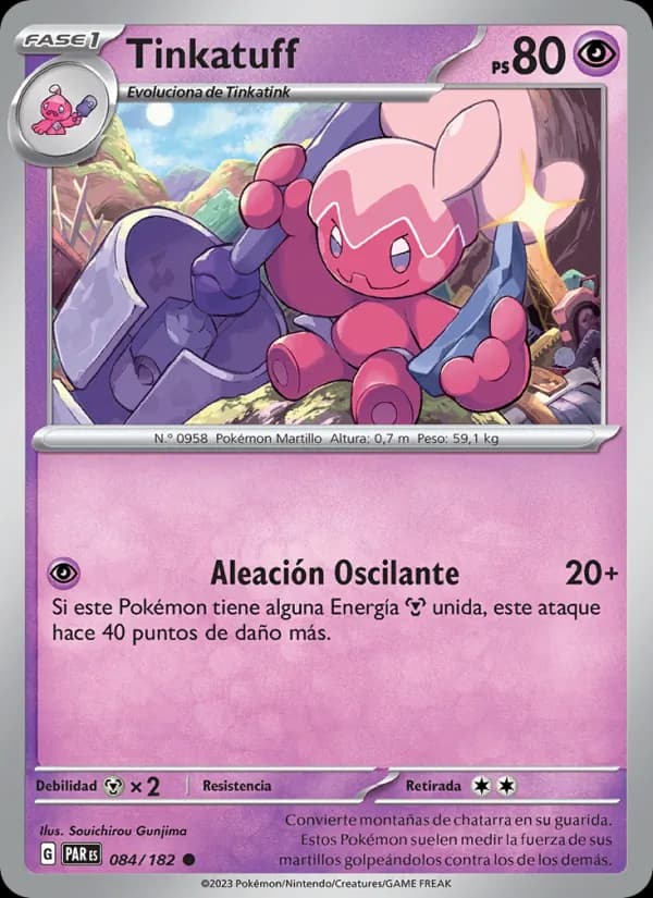 Tinkatuff card in Spanish