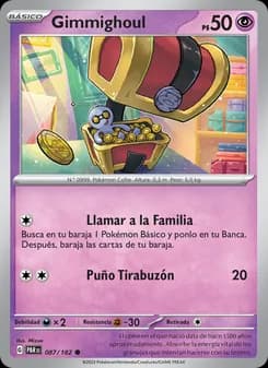 Gimmighoul card in Spanish