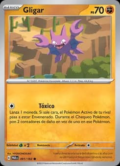 Gligar card in Spanish