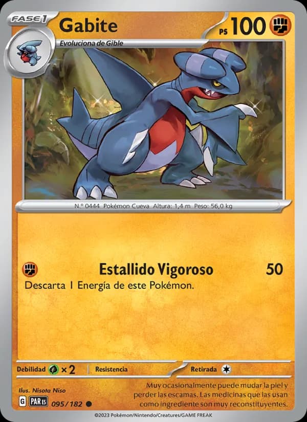 Gabite card in Spanish