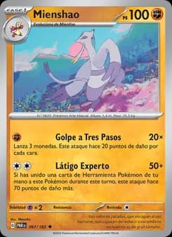 Mienshao card in Spanish