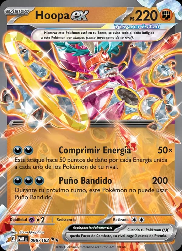 Hoopa ex card in Spanish
