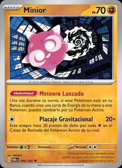 Minior card in Spanish