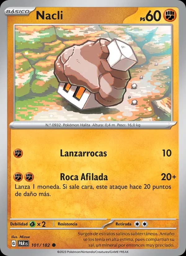 Nacli card in Spanish