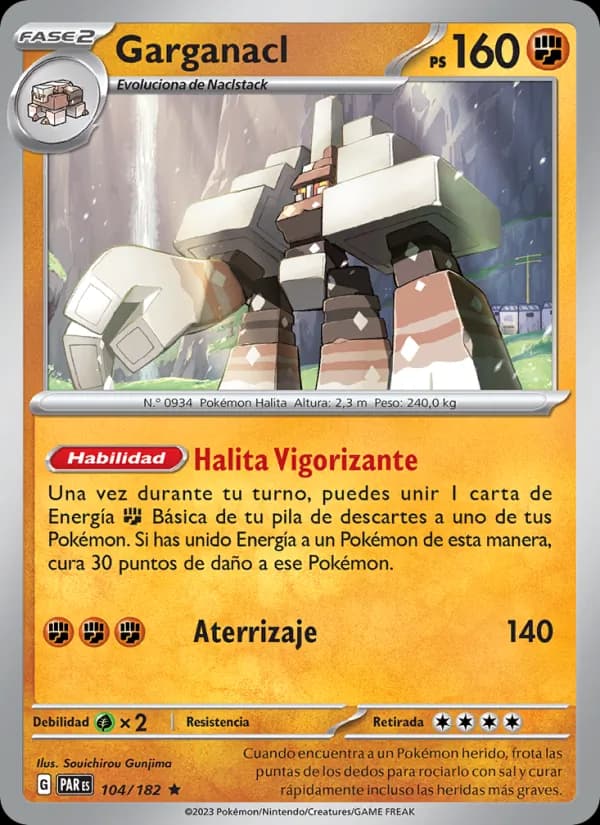 Garganacl card in Spanish