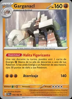 Garganacl card in Spanish