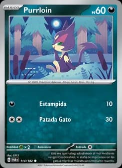 Purrloin card in Spanish