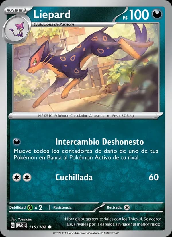 Liepard card in Spanish