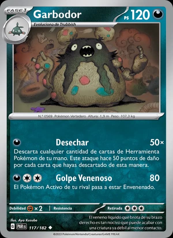 Garbodor card in Spanish