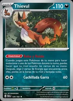 Thievul card in Spanish