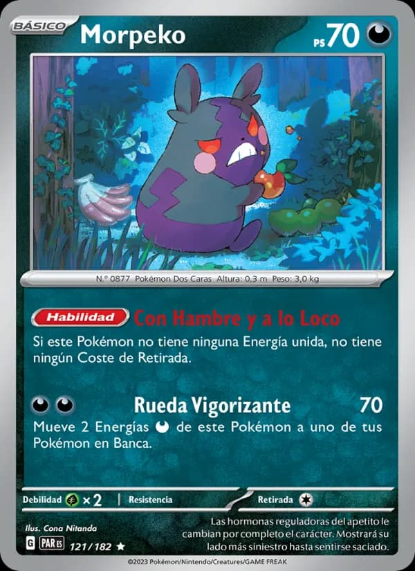 Morpeko card in Spanish